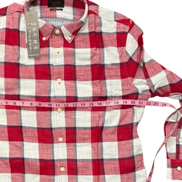 Jachs New York Plaid long sleeve shirt size medium - Picture 3 of 12